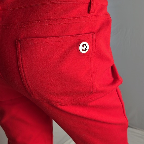 Michael Kors red skinny stretch 5 pocket ponte knit pants - Picture 11 of 11